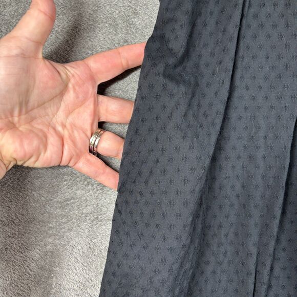 Universal Thread Women Maxi Dress Puff Sleeve Lagenlook Pockets Black XS L106 - Picture 4 of 10